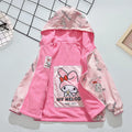 Girls Anime Cartoon Double-Sided Printed Hooded Coats