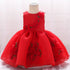 Luxury Flower Design Baby Girl Dresses For Birthday/Wedding childrensterritory