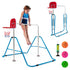 Kids Adjustable Gymnastics Bar with Basketball Hoop childrensterritory