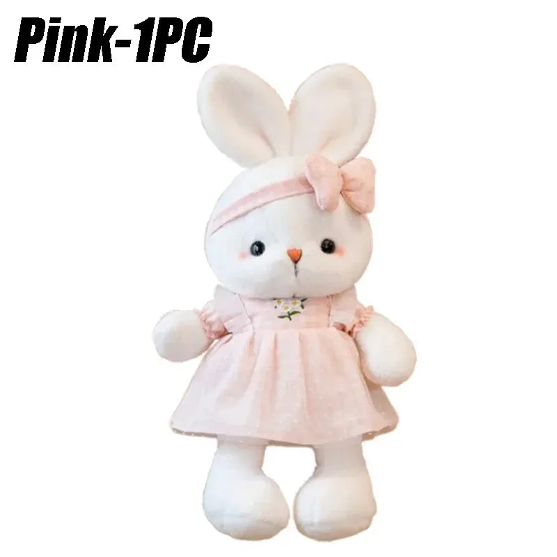 30CM Candy Color Rabbit Plush Toy for Birthday Christmas Gift