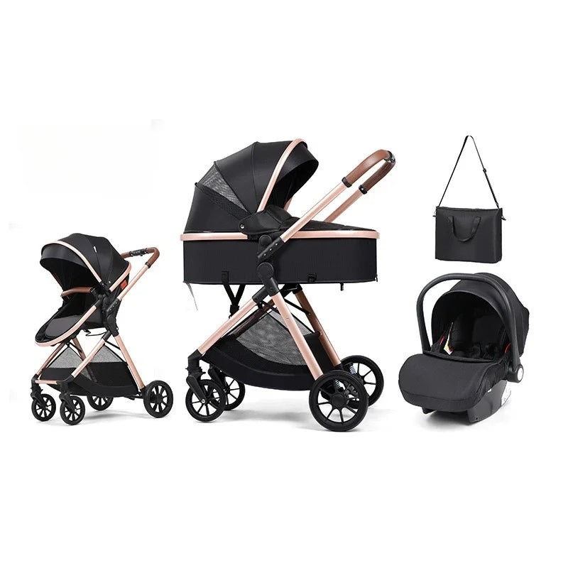 3-in-1 Multipurpose, Lightweight Infant Stroller with Car Seats childrensterritory