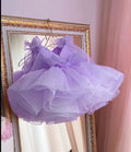Kids Girls Pearls Decorating Puffy Wedding/Birthday Party Dresses childrensterritory