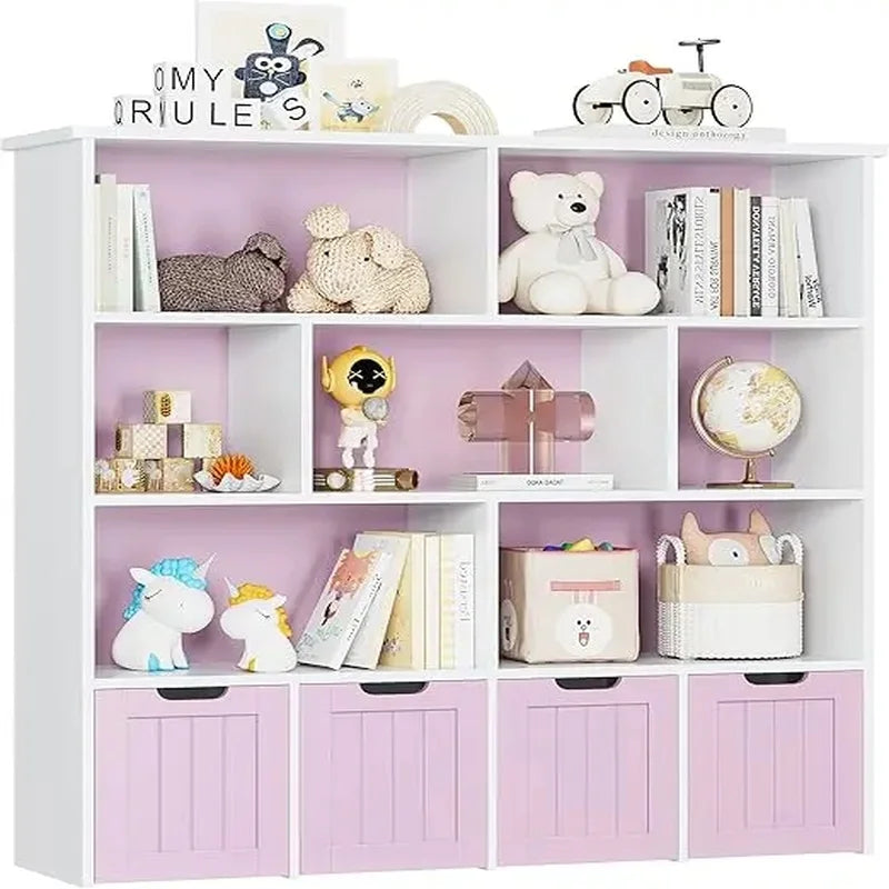 Kids Toy Organization With 4 Removable Drawers and 7 Cubbies