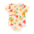 Baby Cartoon Print Short Sleeve Cotton Bodysuits childrensterritory