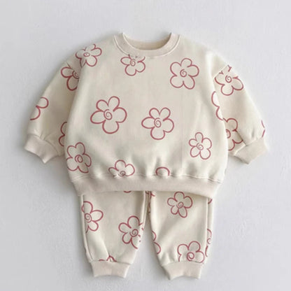 Baby/Kids Girl Boy 2pcs Warm Tracksuit/Clothes Set
