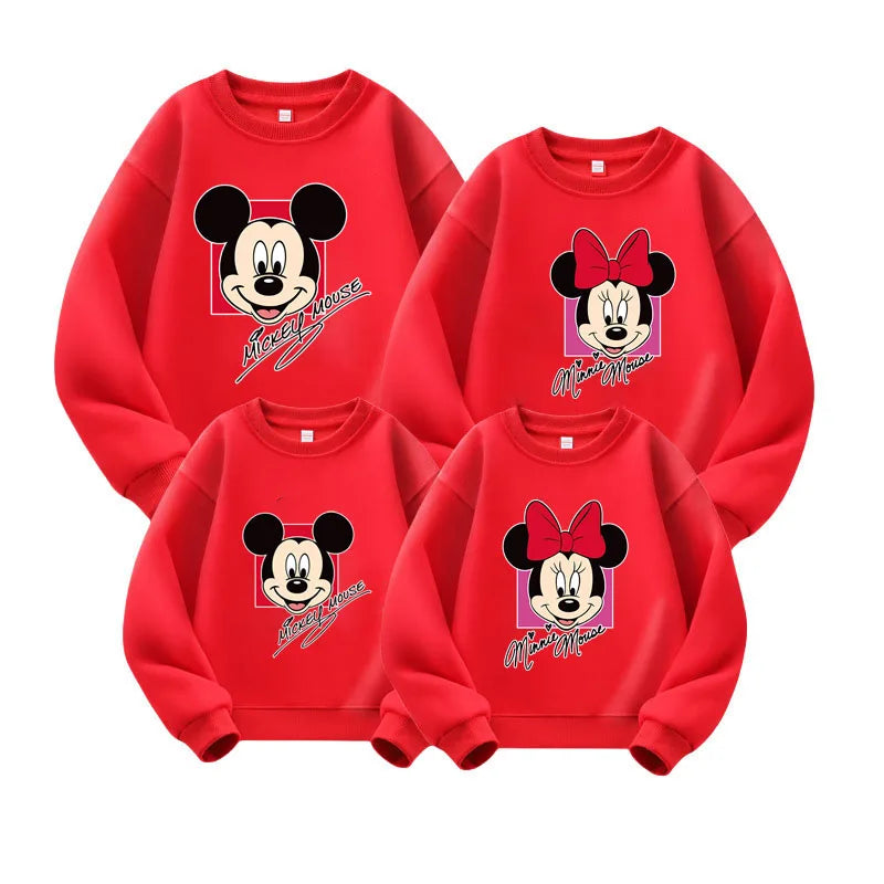Cartoon-Design Long-Sleeve Family Matching Winter Sweater