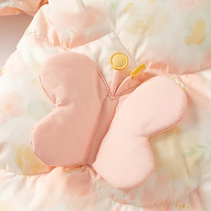 Girls Overcoat Fluffy Hooded Zipper Warm Jacket childrensterritory