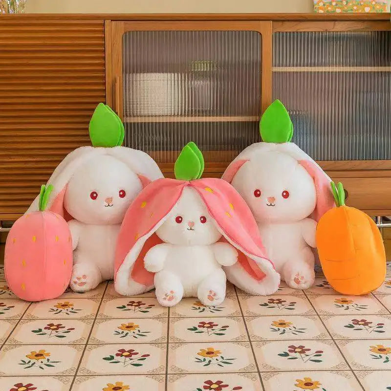 18cm Cute Strawberry Rabbit Stuffed Toys
