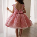 Glitter Sequin Baby/Kids Girls Puffy Formal Party Dress/Gown