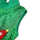 Kids Girls Xmas Cosplay Green Party Dress childrensterritory