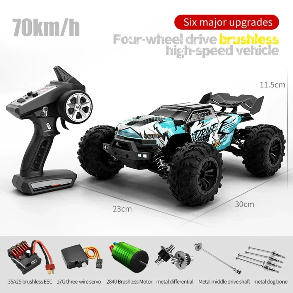 High-Speed 70KM/H 4WD RC Car With Led Lights childrensterritory