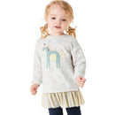 Kids Girls Cartoon Design Warm Fleece Sweatshirts childrensterritory