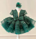 Baby/Kids Girls Luxury Scoop Neck Tulle Party Dresses childrensterritory