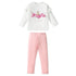 Cartoon Print Sweatshirt and Trouser Set for Kids Girls childrensterritory