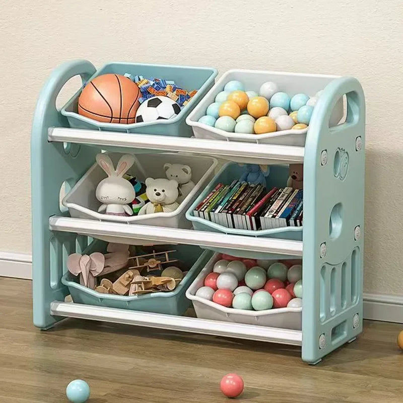 Multi-Purpose Toy Organizer Bookcase for Kids Room