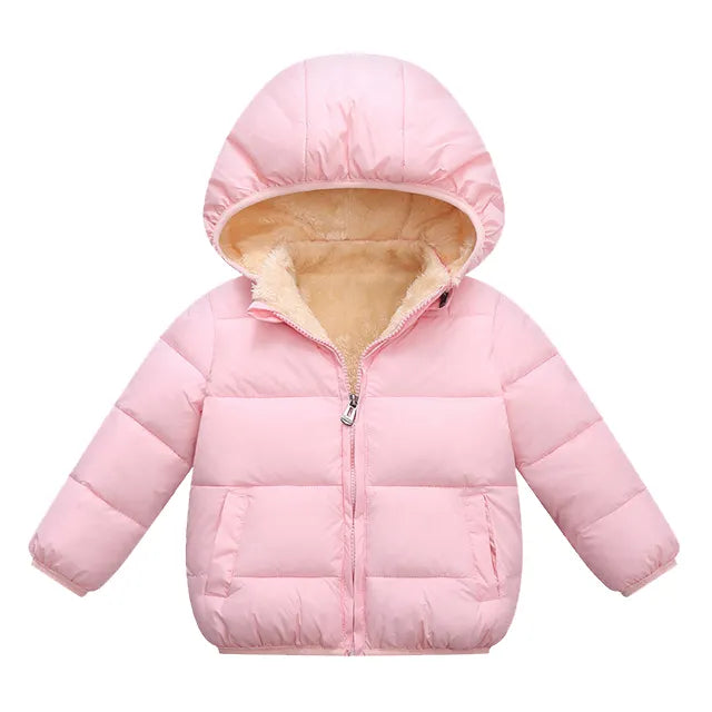 Baby/Kids Warm Plush Thicken Fur Hooded Jackets childrensterritory