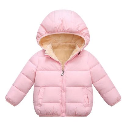 Baby/Kids Warm Plush Thicken Fur Hooded Jackets childrensterritory