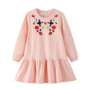 Kids Girls Princess Dancing Girls Print Winter Party Dresses