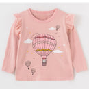 Full-Sleeve Cartoon Design Cotton T-Shirts For Girls childrensterritory
