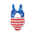 Baby Girl Stars Strip Print Sleeveless Swimwear childrensterritory