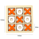 Kids' Mini Wooden XO Tic Tac Toe Game childrensterritory