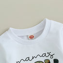 Baby Boy Camouflage Letter Print Warm Tracksuit Set childrensterritory