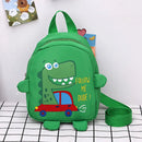 Cartoon Dinosaur School Backpacks for Kids Unisex