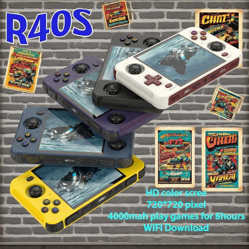 Kids 64-Bit Built-in Wi-Fi Open-Source Handheld Game Console