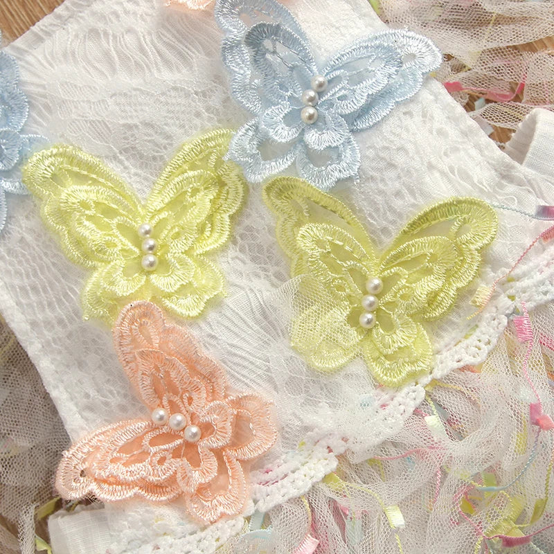 Baby Girls Cute Flower Lace Design Sleeveless Rompers