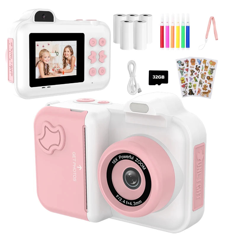 Lightweight Kids' Print Camera with Easy Photo Printing childrensterritory