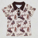 Kids Stylish Printed Boys Short Sleeves Polo T-Shirts for Summer childrensterritory