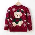 Long-Sleeve Winter Sweater with Christmas Print childrensterritory
