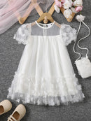 Flower Design Cute Summer Princess Dresses for Girls childrensterritory