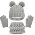 Thick Knitting Warm Baby/Kids Hat Gloves Scarf Set childrensterritory