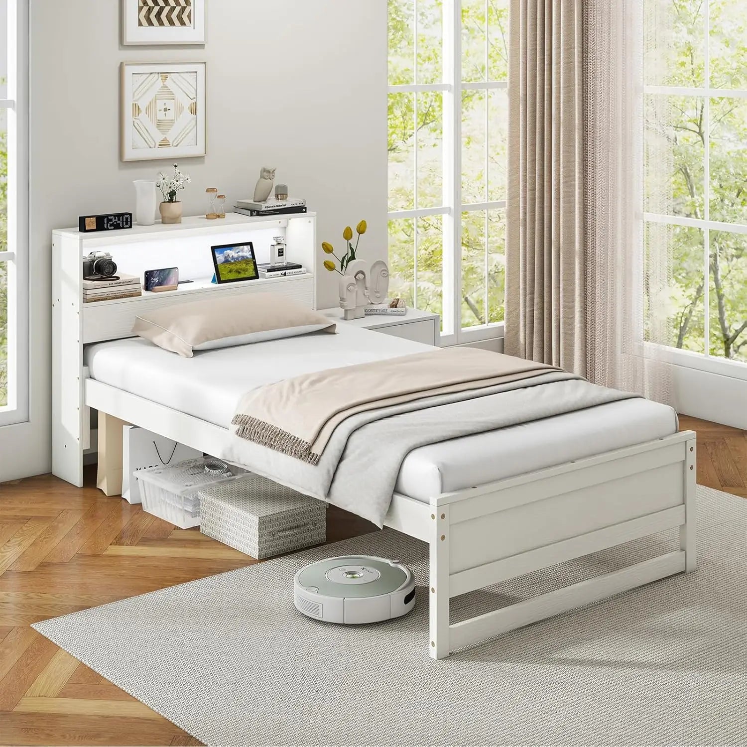 Modern Kids Bed Frame with Stylish &amp; Functional Design childrensterritory