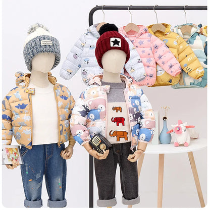 Baby/Kids Dinosaur &amp; Floral Print Hooded Jackets