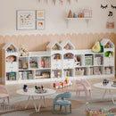 Kids' Large Castle Design Bookshelf and Toy Organizer