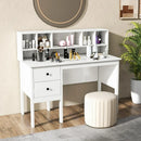 White Study Desk Featuring Drawers and Hutch for Home Office childrensterritory