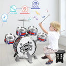 Kids Musical Instruments Toy- Mini Jazz Drum Set with Stool