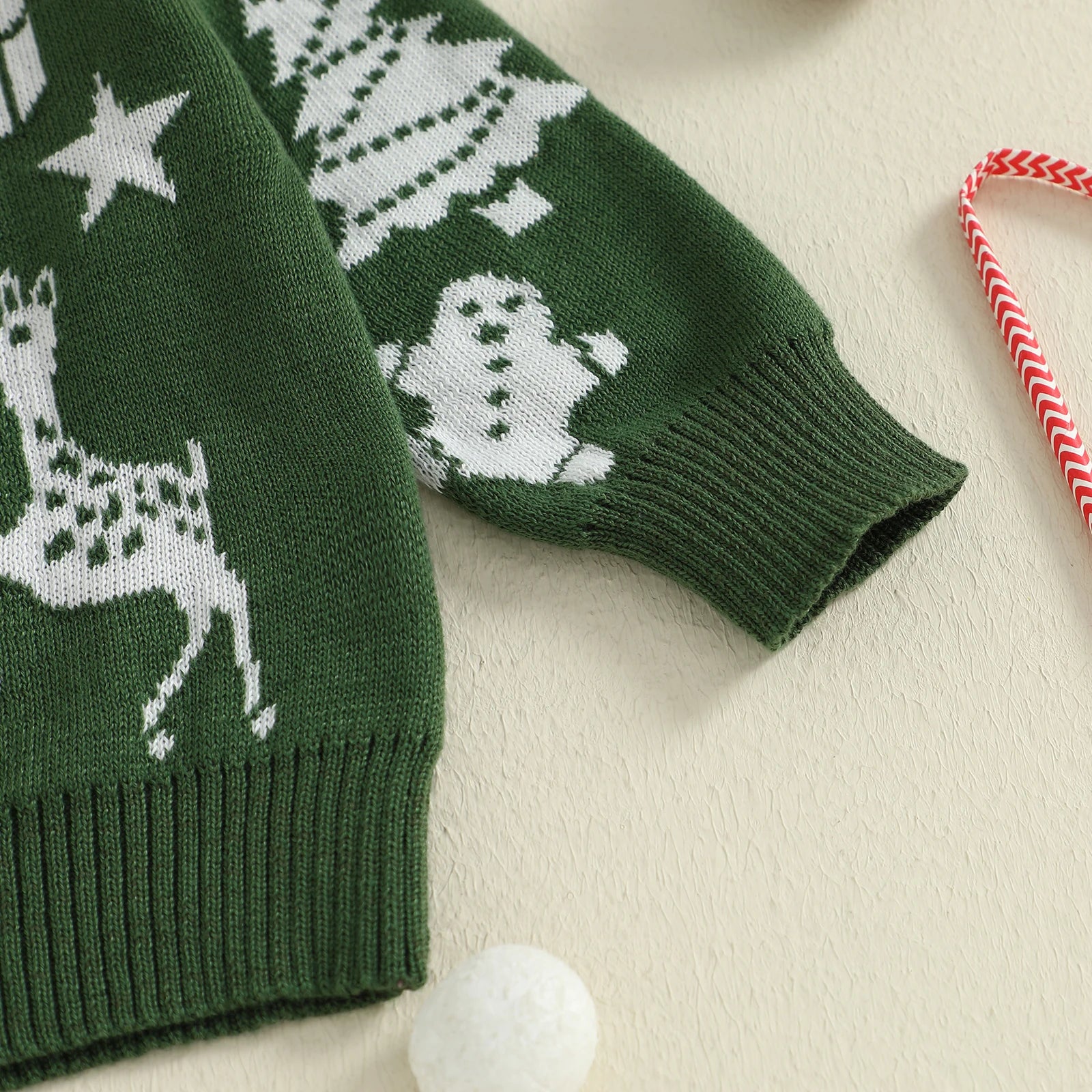 Baby Kids Long Sleeves Christmas Design Winter Sweater