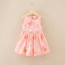 Kids Girls Cartoon Pattern Summer Party Dresses