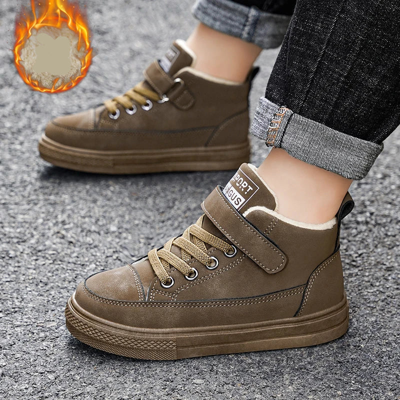 Kids Warm Soft Flat Casual Sports Sneakers