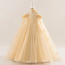 Girls Tiered Tulle Formal Princess Party Gowns