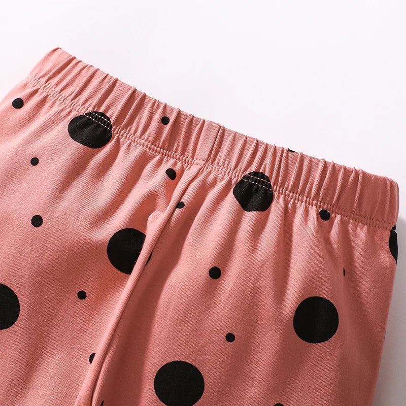 Girls Mouse Cartoon Print Casual Clothing Sets