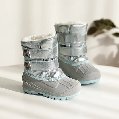 Slip Resistant Kids Cartoon Design Warm Snow Boots childrensterritory