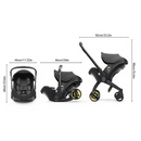Lightweight and Foldable 4-in-1 Baby Stroller, Car Seat Compatible childrensterritory