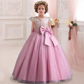 Big Bow, Gauze Lace Princess Birthday Party Dresses for Girls childrensterritory