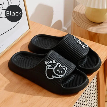 EVA Flat Heel Cat Print Comfortable Women&