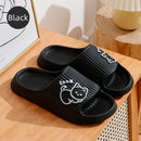 EVA Flat Heel Cat Print Comfortable Women's Slippers