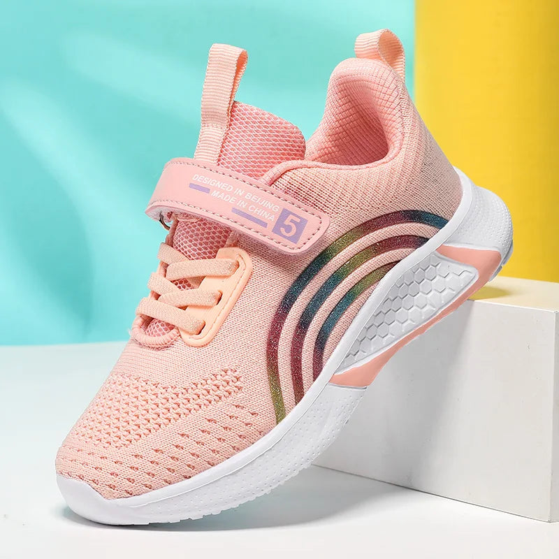 Lightweight Casual Kids Girls Mesh Sneakers Sports Shoes childrensterritory